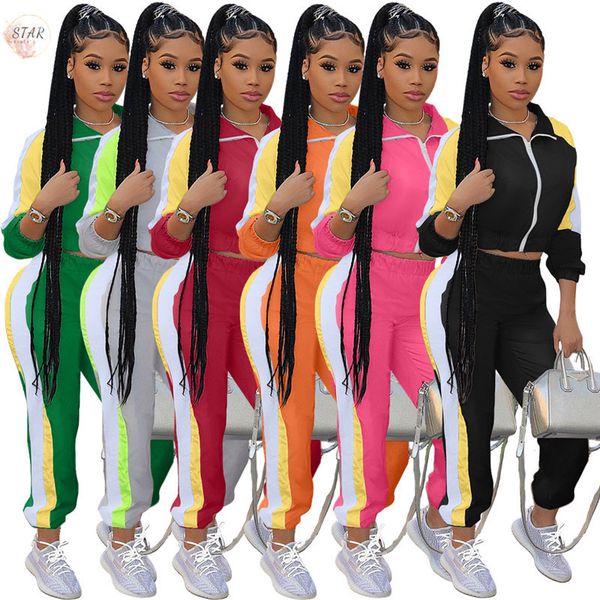 new sweatsuits women two piece outfits patchwork matching set zipper sweatpants jogger tracksuits wholesale dropshipping 2021 z32c, Gray
new sweatsuits women two piece outfits patchwork matching set zipper sweatpants jogger tracksuits wholesale dropshipping 2021 z32c, Gray