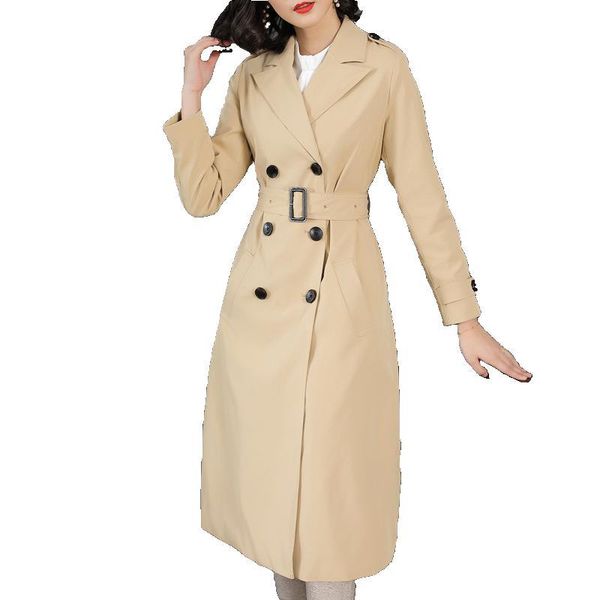 women trench coat casual womens long outerwear loose overcoat with belt winter fashion double-breasted windbreaker femme, Tan;black
women trench coat casual womens long outerwear loose overcoat with belt winter fashion double-breasted windbreaker femme, Tan;black