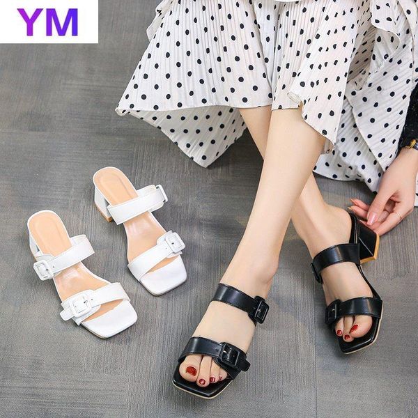 sandals women's beach buckle open toe square heels genuine leather summer zapatillas casa mujer sapato feminino black white
sandals women's beach buckle open toe square heels genuine leather summer zapatillas casa mujer sapato feminino black white