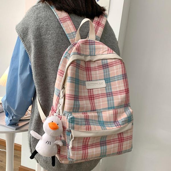 backpack real po schoolbag female korean cute girl middle school student junior high plaid
backpack real po schoolbag female korean cute girl middle school student junior high plaid