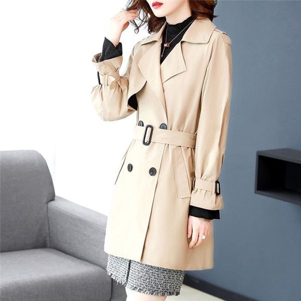 women's trench coats spring autumn coat single breasted woman long women windbreakers for plus size, Tan;black
women's trench coats spring autumn coat single breasted woman long women windbreakers for plus size, Tan;black