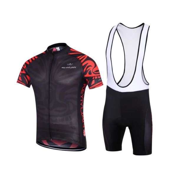 racing sets keyiyuan men cycling jersey short sleeves t-shirt + riding padded (bib) shorts, Black;blue
racing sets keyiyuan men cycling jersey short sleeves t-shirt + riding padded (bib) shorts, Black;blue