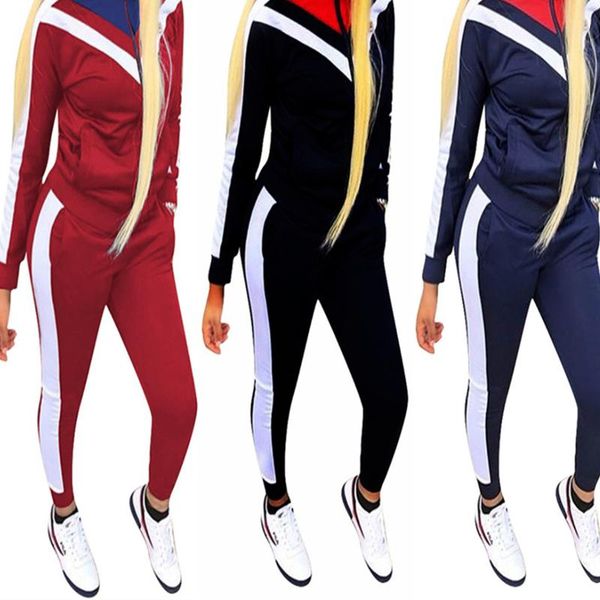 women sportswear casual long sleeve gym clothing autumn tracksuit women yoga set fitness clothing zipper sport mujer, White;red
women sportswear casual long sleeve gym clothing autumn tracksuit women yoga set fitness clothing zipper sport mujer, White;red