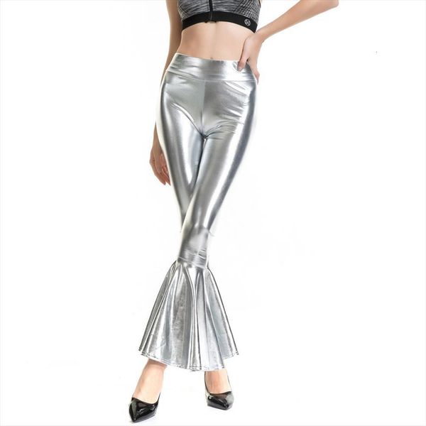 pu leather elastic waist womens leggings gold silver flare bodycon metallic bright sequin pants, Black
pu leather elastic waist womens leggings gold silver flare bodycon metallic bright sequin pants, Black