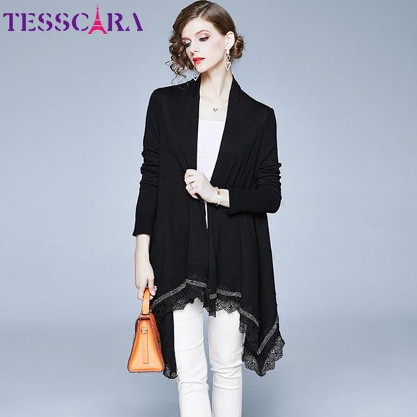 women's jackets tesscara women autumn kintted jacket coat female lace designer capes femme celebrity-inspired cloak cape outerwear & co, Black;brown
women's jackets tesscara women autumn kintted jacket coat female lace designer capes femme celebrity-inspired cloak cape outerwear & co, Black;brown