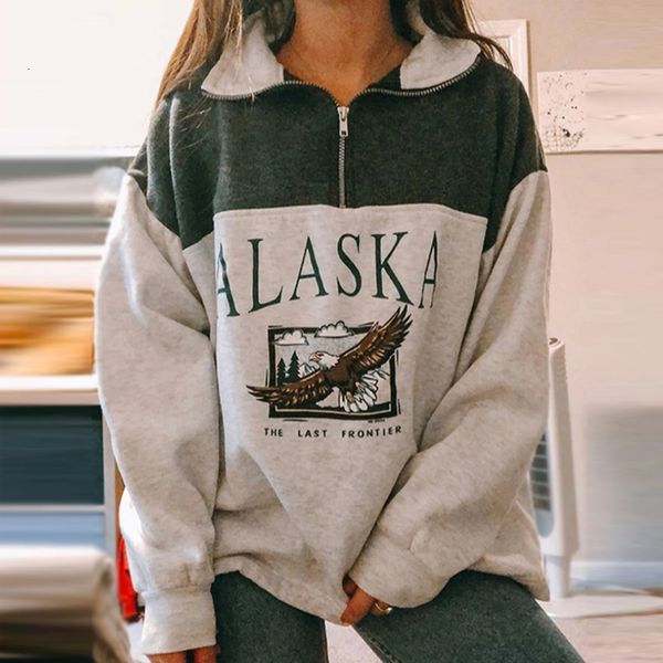2021 vintage stylish panelled letter print eagle girls sweatshirt women autumn loose pullover long sleeve zipper streetwear 7jbt, Black
2021 vintage stylish panelled letter print eagle girls sweatshirt women autumn loose pullover long sleeve zipper streetwear 7jbt, Black