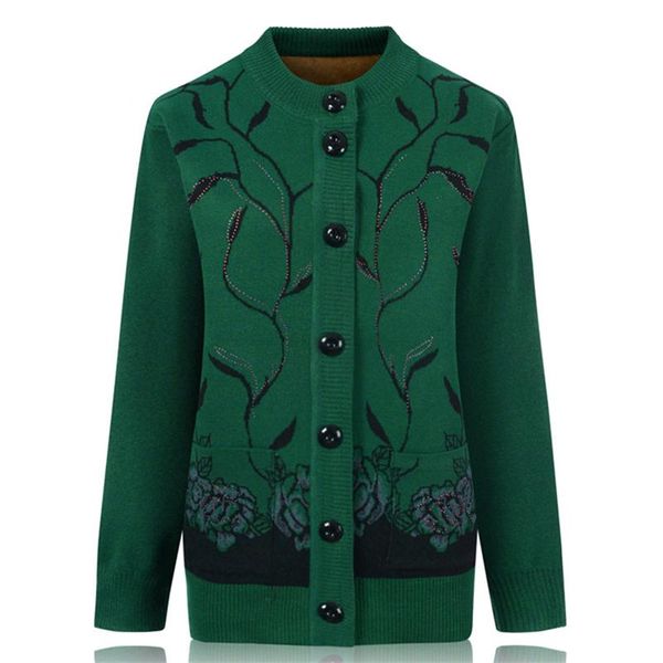 women's sweaters spring autumn women knit wool jacket middle aged mother sweater cardigan casual embroidery loose plus size coat 4xl, White;black
women's sweaters spring autumn women knit wool jacket middle aged mother sweater cardigan casual embroidery loose plus size coat 4xl, White;black