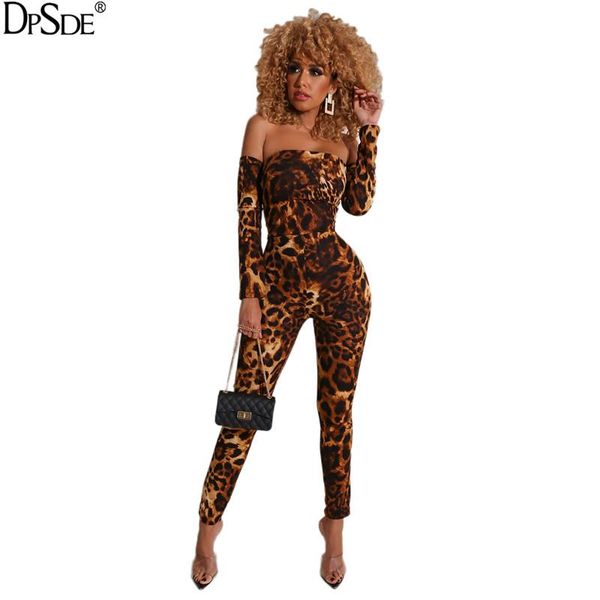 women's jumpsuits & rompers dpsde off shoulder party long jumpsuit leopard grain bodycon women 2021 autumn streetwear outfits, Black;white
women's jumpsuits & rompers dpsde off shoulder party long jumpsuit leopard grain bodycon women 2021 autumn streetwear outfits, Black;white