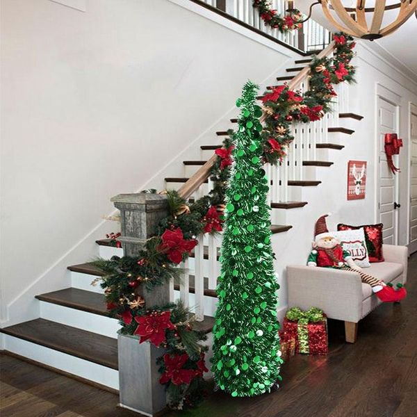 christmas decorations 5ft tinsel tree with stand, gorgeous collapsible artificial for
christmas decorations 5ft tinsel tree with stand, gorgeous collapsible artificial for