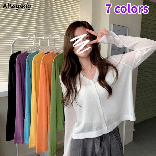 women's knits & tees sweaters women loose v-neck cozy sunscreen soft long sleeve ladies cardigan knitted wear all-match casual korean s, White
women's knits & tees sweaters women loose v-neck cozy sunscreen soft long sleeve ladies cardigan knitted wear all-match casual korean s, White