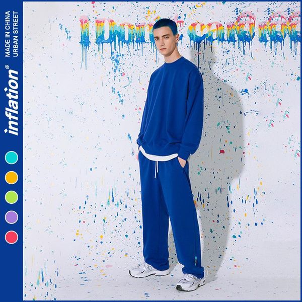 men's tracksuits inflation solid color sweatshirt and sweatpant set couple loose fit sportswear streetwear, Gray
men's tracksuits inflation solid color sweatshirt and sweatpant set couple loose fit sportswear streetwear, Gray