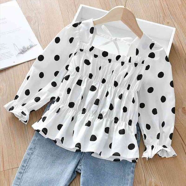 kids girls shirts baby spring autumn cotton long-sleeved shirts polka dot loose childrens bottoming 2-8 years, White;black
kids girls shirts baby spring autumn cotton long-sleeved shirts polka dot loose childrens bottoming 2-8 years, White;black