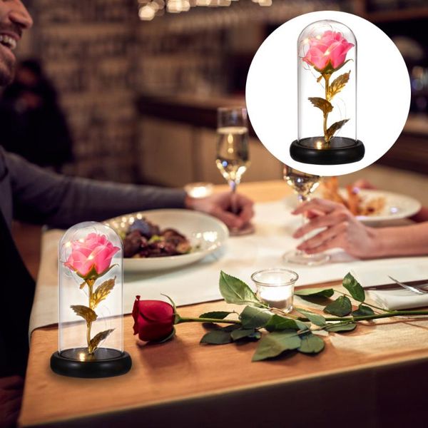 decorative flowers & wreaths 1pc valentine's day night light imitation rose atmosphere lamp with glass cover
decorative flowers & wreaths 1pc valentine's day night light imitation rose atmosphere lamp with glass cover