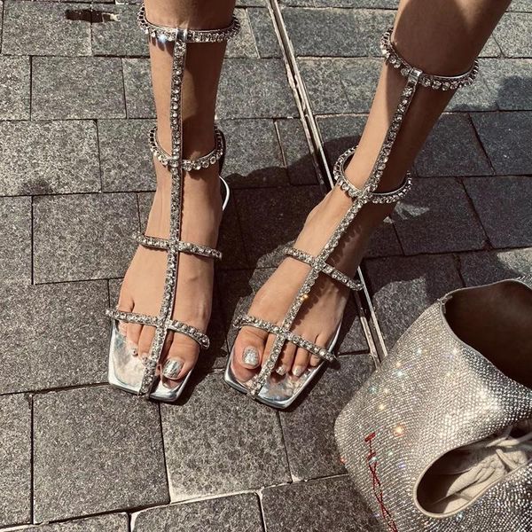 sandals 2021 summer boots roman thin belt thick heel gladiator sandalias rhinestone open toe buckle crystal party shoes women, Black
sandals 2021 summer boots roman thin belt thick heel gladiator sandalias rhinestone open toe buckle crystal party shoes women, Black