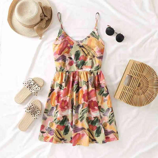 casual dress woman slim flower print spaghetti strap mini 2021 summer fashion ladi backls female sweet beach ab4o, Black;gray
casual dress woman slim flower print spaghetti strap mini 2021 summer fashion ladi backls female sweet beach ab4o, Black;gray