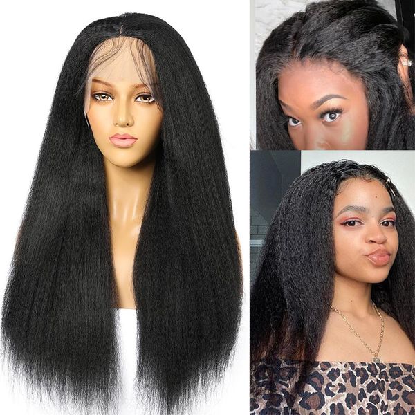 synthetic wigs yaki 180% density 26 inch long kinky straight natural black lace front wig for women daily cosplay heat resistant
synthetic wigs yaki 180% density 26 inch long kinky straight natural black lace front wig for women daily cosplay heat resistant