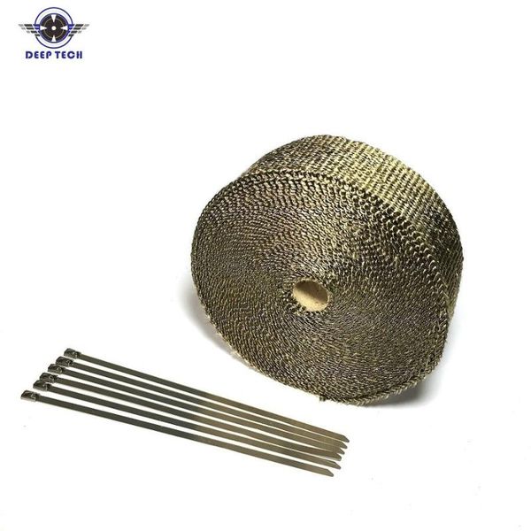 motorcycle exhaust system 2''x50' wrap muffler pipe header downpipe auto manifold heat resistant with 8 pcs cable ties
motorcycle exhaust system 2''x50' wrap muffler pipe header downpipe auto manifold heat resistant with 8 pcs cable ties