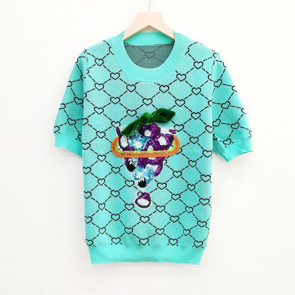 sweater knit spring / summer 2021 women's pullover short sleeve contrast grape sequin car cloth splicing thin slim top, White;black
sweater knit spring / summer 2021 women's pullover short sleeve contrast grape sequin car cloth splicing thin slim top, White;black