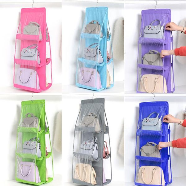 portable diy hanging bags organizer double-sided 6 pocket transparent non-woven door wall storage bag for handbag shoes dropship
portable diy hanging bags organizer double-sided 6 pocket transparent non-woven door wall storage bag for handbag shoes dropship