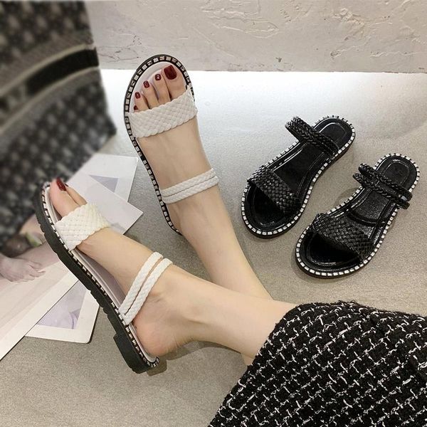 sandals 2021 woman flat non slip weaving on solid female slippers sewing casual fashion ladies shoes summer comfortable, Black
sandals 2021 woman flat non slip weaving on solid female slippers sewing casual fashion ladies shoes summer comfortable, Black