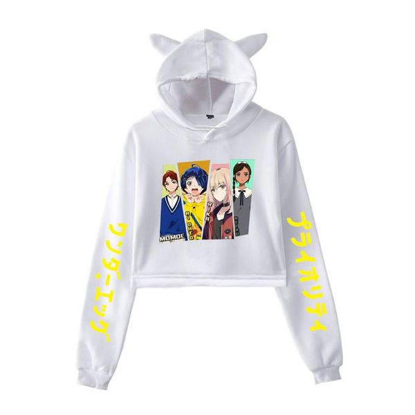 women's hoodies & sweatshirts women short anime printed wonder egg priority hoodie funny cat ears sweatshirt dew navel fashion pullover, Black
women's hoodies & sweatshirts women short anime printed wonder egg priority hoodie funny cat ears sweatshirt dew navel fashion pullover, Black