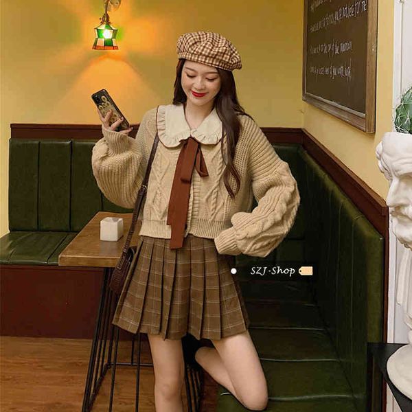 women's blouses & shirts college style autumn sweet for women vintage hit color peter pan collar elegant all-match blusas gxm3, White
women's blouses & shirts college style autumn sweet for women vintage hit color peter pan collar elegant all-match blusas gxm3, White