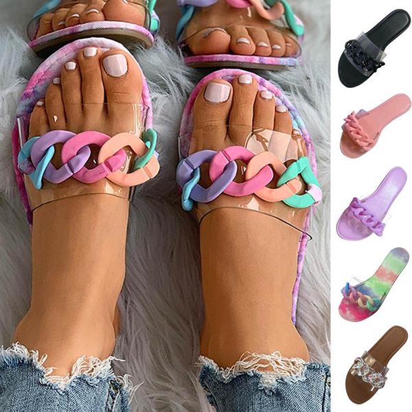 sandals fashion metal chain shoes casual flats transparent comfy beach sandalias open toe de las mujeres chaussure femme, Black
sandals fashion metal chain shoes casual flats transparent comfy beach sandalias open toe de las mujeres chaussure femme, Black