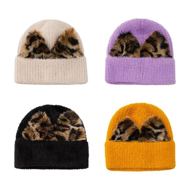 beanie/skull caps solid color autumn and winter women's plush ears hat knitted wool, Blue;gray
beanie/skull caps solid color autumn and winter women's plush ears hat knitted wool, Blue;gray