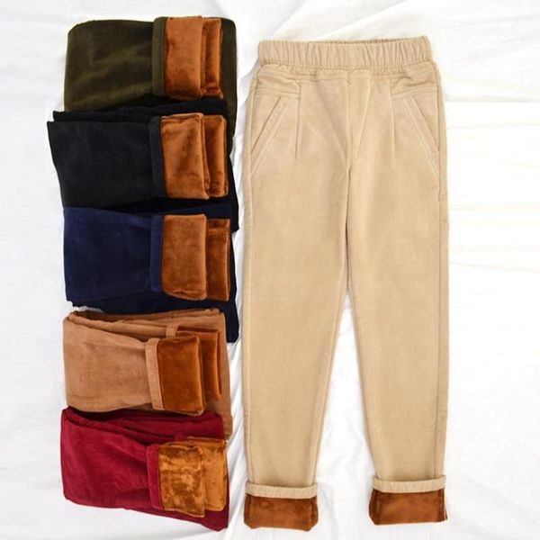 women's pants & capris large size plus velvet thick corduroy female elastic high waist was thin casual trousers, Black;white
women's pants & capris large size plus velvet thick corduroy female elastic high waist was thin casual trousers, Black;white