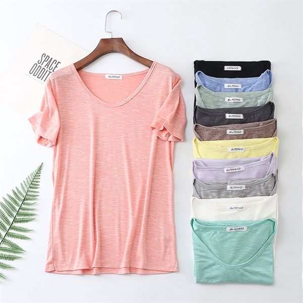 soft bamboo cotton breathable summer t shirt women loose style solid tee shirt female short sleeve tees o-neck t-shirt women 210315, White
soft bamboo cotton breathable summer t shirt women loose style solid tee shirt female short sleeve tees o-neck t-shirt women 210315, White