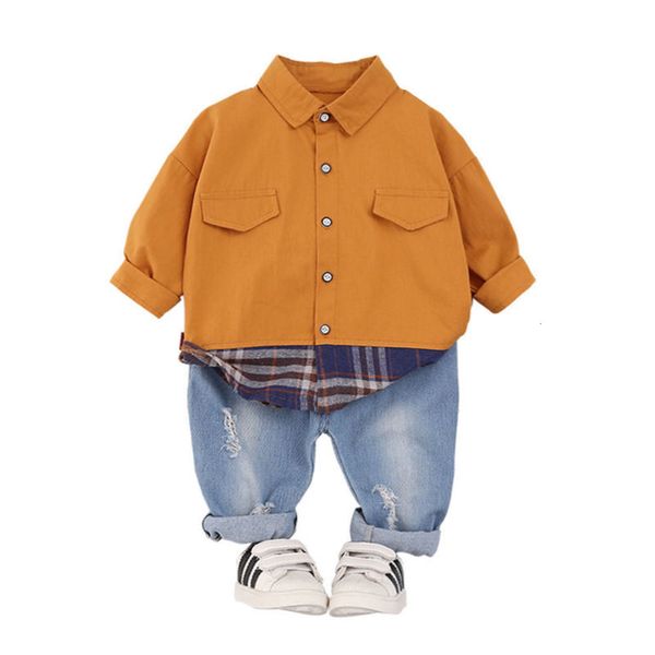 2020 autumn children baby clothes kids boys plaid patchwork hoodies jacket+ jeans 2pcs sets toddler clothing infant tracksuits, White
2020 autumn children baby clothes kids boys plaid patchwork hoodies jacket+ jeans 2pcs sets toddler clothing infant tracksuits, White