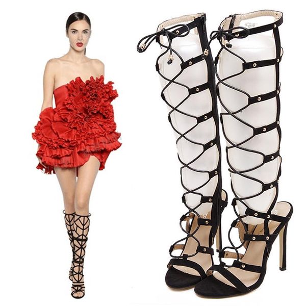 teahoo summer over the knee gladiator sandals women ankle cross strap sandals fashion open toe thin high heels party shoes woman, Black
teahoo summer over the knee gladiator sandals women ankle cross strap sandals fashion open toe thin high heels party shoes woman, Black
