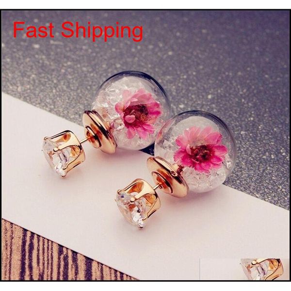 s35 europe fashion jewelry cute glass ball rhinestone flower stud earrings women's qyljcm luckyhat, Golden;silver
s35 europe fashion jewelry cute glass ball rhinestone flower stud earrings women's qyljcm luckyhat, Golden;silver
