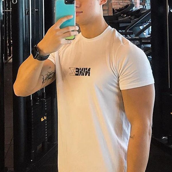 men's t-shirts 2021 summer fitness sports cotton vest t-shirt european and american round neck running short-sleeved shirt, White;black
men's t-shirts 2021 summer fitness sports cotton vest t-shirt european and american round neck running short-sleeved shirt, White;black