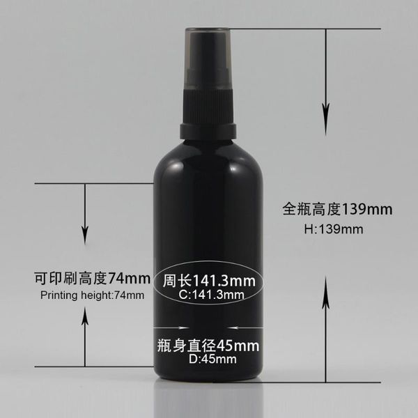 storage bottles & jars high grade shiny black lotion bottle container 100ml, mist spary pump for perfume
storage bottles & jars high grade shiny black lotion bottle container 100ml, mist spary pump for perfume