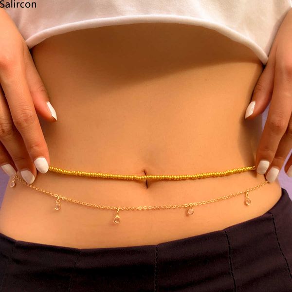 new korean fashion exquisite metal light weight multi layer elastic waist chain women geometric rhinestone pendant body jewelry p0811, Silver
new korean fashion exquisite metal light weight multi layer elastic waist chain women geometric rhinestone pendant body jewelry p0811, Silver