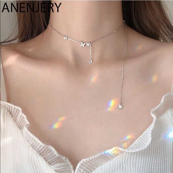 anenjery 925 sterling silver cubic zircon butterfly long chain tassel necklace clavicle chains choker for women gift s-n568 p0809
anenjery 925 sterling silver cubic zircon butterfly long chain tassel necklace clavicle chains choker for women gift s-n568 p0809