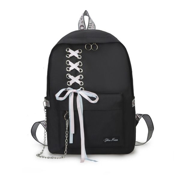 jg new teenager students bow ribbon school bag women fashion cute backpack girls korean large capacity handbag casual travel bag y0125
jg new teenager students bow ribbon school bag women fashion cute backpack girls korean large capacity handbag casual travel bag y0125