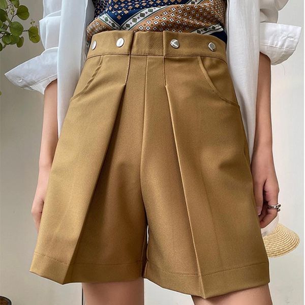 women's shorts 2021 summer women wide leg loose fashion ladies solid color casual elegant female t226, White;black
women's shorts 2021 summer women wide leg loose fashion ladies solid color casual elegant female t226, White;black