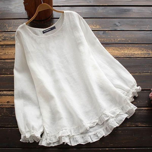 women's blouses & shirts fashion ruffles linen blouse shirt casual loose solid autumn winter ladies female women long sleeve blusas pu, White
women's blouses & shirts fashion ruffles linen blouse shirt casual loose solid autumn winter ladies female women long sleeve blusas pu, White