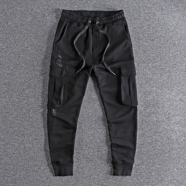 2021 european and american simple terry sports men's workwear multi bag washing trend knitted casual pants 0746 crbu, Black
2021 european and american simple terry sports men's workwear multi bag washing trend knitted casual pants 0746 crbu, Black