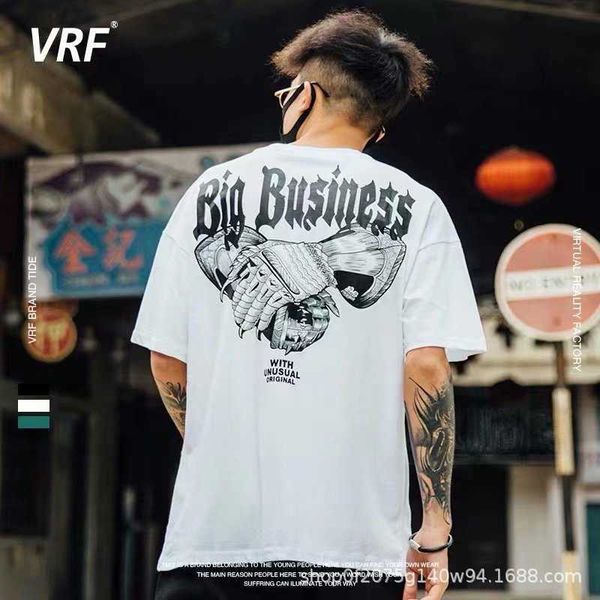 summer buddhism trend oversize short t-shirt fashion street casual half sleeve men's clothes, White;black
summer buddhism trend oversize short t-shirt fashion street casual half sleeve men's clothes, White;black