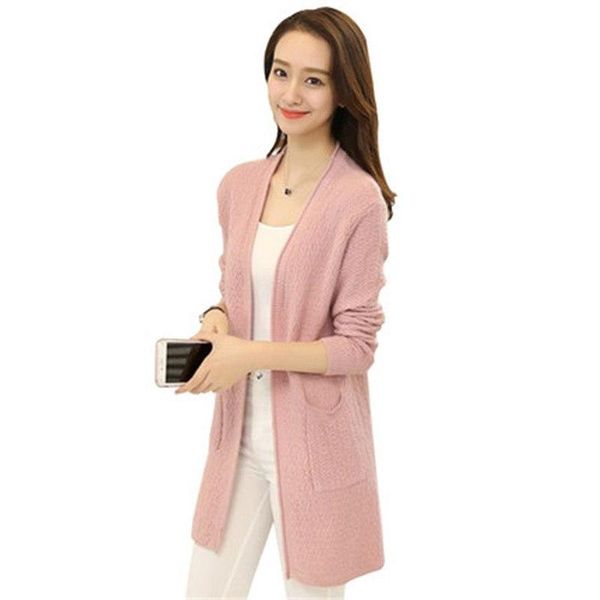 women's sweaters knitted cardigan women 2021 autumn winter long sleeve female sweater black pink gary red, White;black
women's sweaters knitted cardigan women 2021 autumn winter long sleeve female sweater black pink gary red, White;black