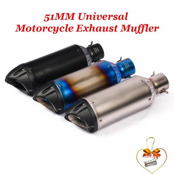 motorcycle exhaust system gb racing universal 51mm laser marking muffler escape moto scooter with db killer mt07 mt09 r1 r6
motorcycle exhaust system gb racing universal 51mm laser marking muffler escape moto scooter with db killer mt07 mt09 r1 r6