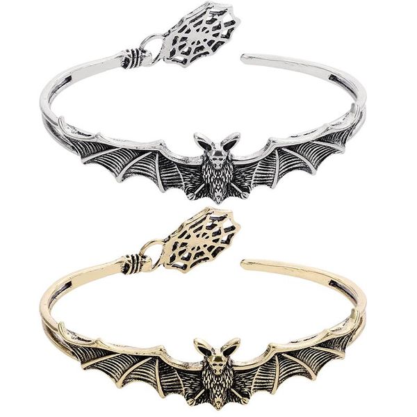 charm bracelets selling halloween retro bat spider web opening bracelet creative personality punk jewelry open alloy, Golden;silver
charm bracelets selling halloween retro bat spider web opening bracelet creative personality punk jewelry open alloy, Golden;silver