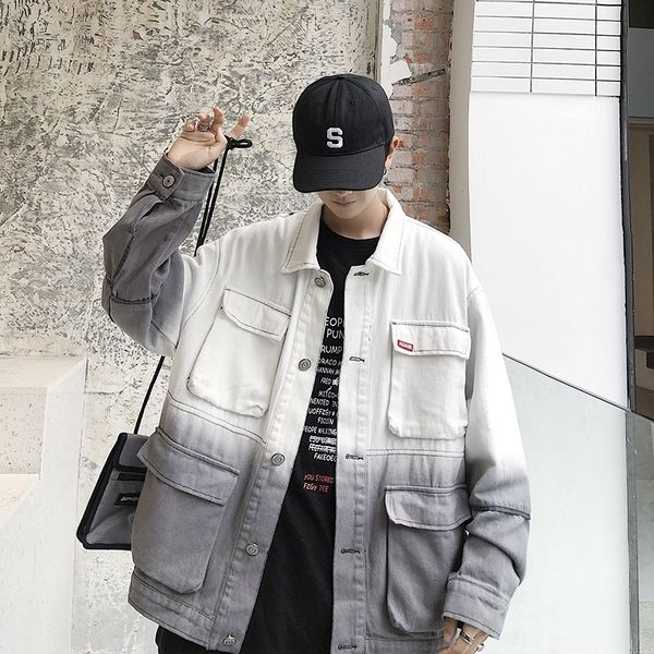 2021 spring autumn new street jeans young men beautiful personality students denim jacket eis6, Black;brown
2021 spring autumn new street jeans young men beautiful personality students denim jacket eis6, Black;brown