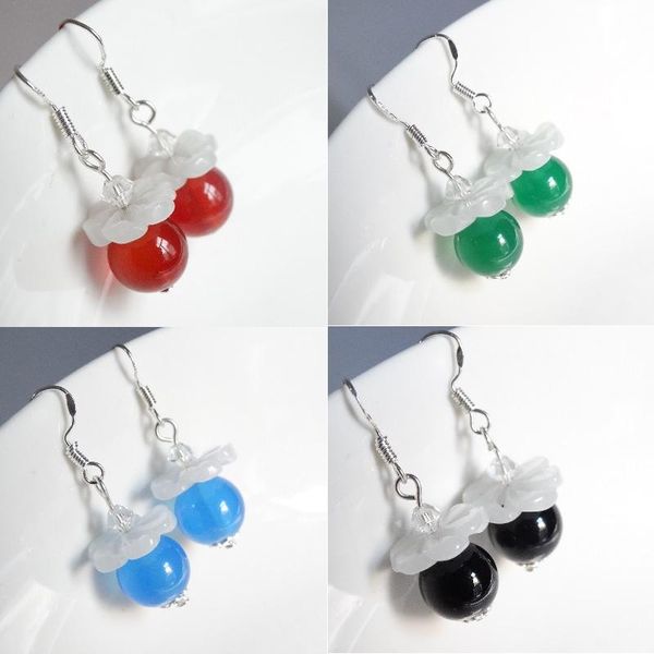 other 925 silver natural emerald red green agate jade circular beads swing earrings original diy by hand accessories women jewelry, Golden;silver
other 925 silver natural emerald red green agate jade circular beads swing earrings original diy by hand accessories women jewelry, Golden;silver