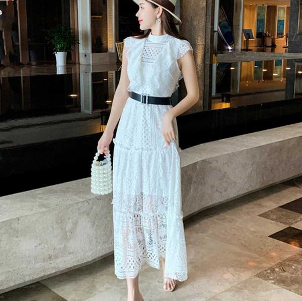 summer fashion temperament elegant women lace dress hollow sleeveless lotus leaf lace beach vestido 210531, Black;gray
summer fashion temperament elegant women lace dress hollow sleeveless lotus leaf lace beach vestido 210531, Black;gray