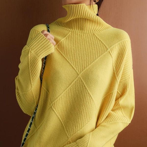 women's sweaters sweater women cashmere turtleneck pure color knitted pullover 100% wool loose large size, White;black
women's sweaters sweater women cashmere turtleneck pure color knitted pullover 100% wool loose large size, White;black