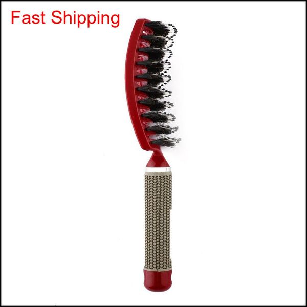 2018 women hair scalp mas comb bristle & nylon hairbrush wet curly detangle hair brush for salon hairdres qylzmo homes2011, Silver
2018 women hair scalp mas comb bristle & nylon hairbrush wet curly detangle hair brush for salon hairdres qylzmo homes2011, Silver